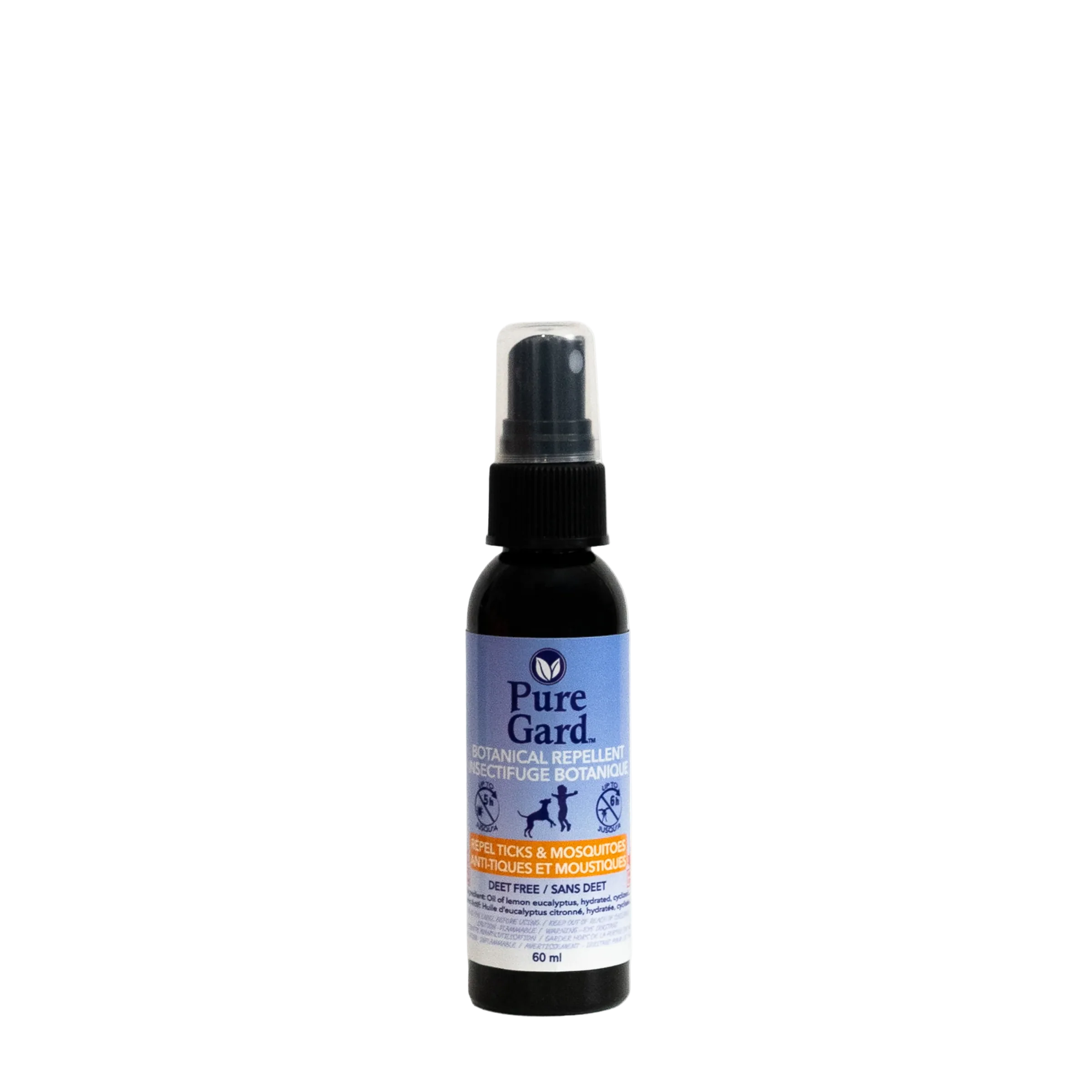 Pure Gard Botanical Insect Repellent for ticks and mosquitos 60mL Deet-free made in Canada