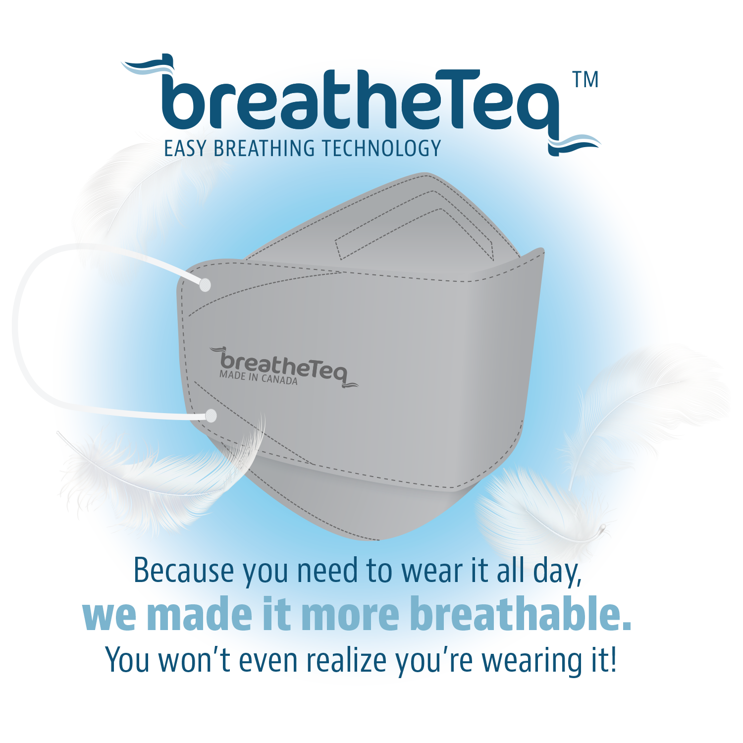 BreatheTeq the most breathable KN95 mask in Canada