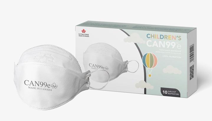 Vitacore CAN99e Kids Children earloop respirator at Canada Strong Masks